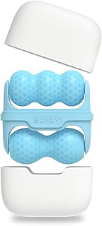 Ice Roller Double Ended, Ice Roller for Face & Eye Puffiness Relief, Ice Face Roller Massager for Migraine Pain, 2 in 1 Fa...