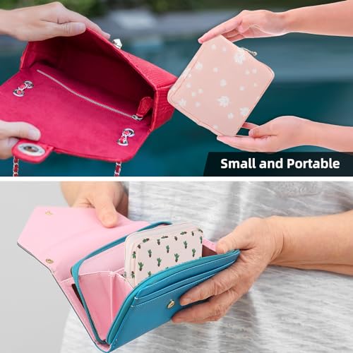3Pcs Period Bag, Sanitary Pad Storage Bag Samll Period Pouch for Purse Cute Menstrual Period Bag Tampon Pad Holder for Pur...