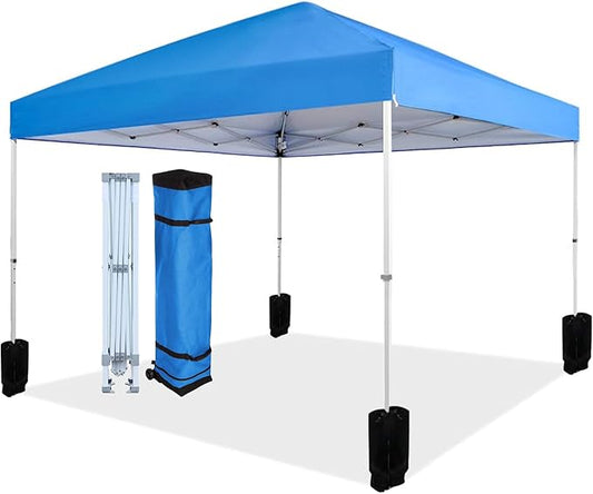 Amazon Basics Outdoor Pop Up 10 x 10 Canopy Tent for Events, Portable with Easy Setup, Sun Shelter for Outdoor Activities,...