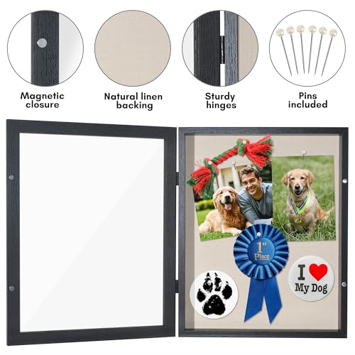 Americanflat Front Opening 11x14 Shadow Box Frame with Shatter-Resistant Glass - Silhouette Collection - Shadow Box Displa...