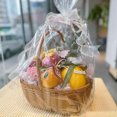 WIKDAY Cellophane Wrap for Gift Baskets 5 PCS 18x30 Inches Large Clear Cello Gift Bags with Ties Plastic for Gift Giving, ...