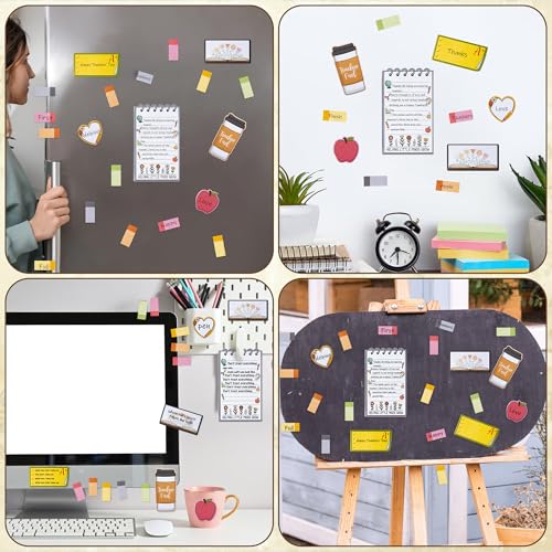 Xqumoi Retro Wildflowers Teachers Sticky Notes Set - Teacher Plant Seeds Self-Stick Note Pads Teacher Appreciation Notepad...