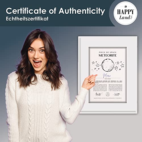 happylandgifts® Shooting Star for him and her with Personalized Certificate | Iron Meteorite for Space and NASA Enthusiast...
