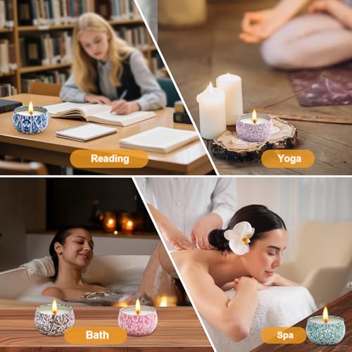 12 Pack Scented Candles Gifts for Women, Natural Soy Candles for Home Scented, Aromatherapy Christmas Candle Sets Gift for...