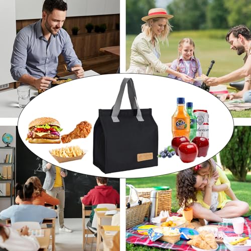 FERNYE Lunch Bag for Women/Men,Waterproof Reusable Portable Lunch Tote,Lunch Box Bag.Thermal Cooler Bag Ideal for Work/Par...