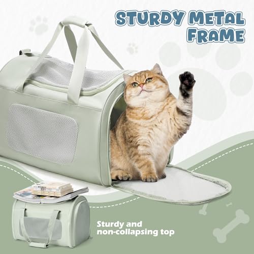Large Cat Carriers Dog Carrier Pet for Small/Medium Cats Dogs Puppies,Soft-Sided Cat Bag Airline Approved,Carry Up to 20 L...
