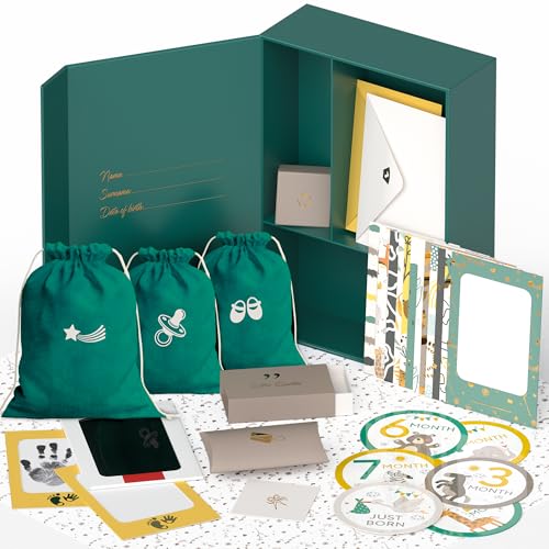 Ultimate Baby Keepsake Box for Boys & Girls - Unique New Parents Gifts for Couples - 10 Beautiful Keepsake Ideas Inside - ...