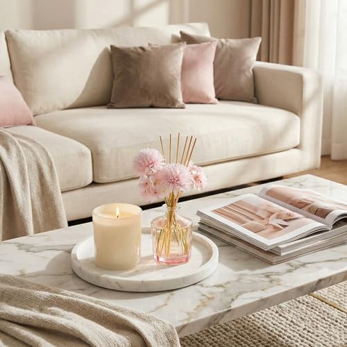 COCORRÍNA Reed Diffuser - Sandalwood Rose 8.5 Fl.oz Flower Reed Diffuser Set with 8 Sticks, Home Fragrance Reed Diffuser f...