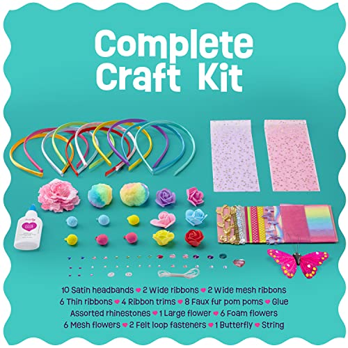Pretty Me Headband Making Kit for Girls - Arts & Crafts Easter Gift - Make Your Own Fashion Headbands for Kids - DIY Hair ...