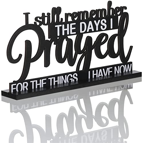 Jetec I Still Remember The Days I Prayed Sign Inspirational Table Blessed Signs Motivational Decor Farmhouse Table Home Ce...
