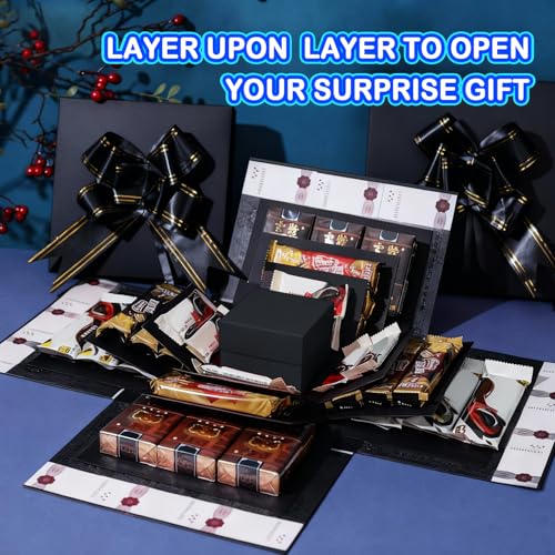 5-Layer creative explosion gift box, gift wrap box. Creating a 5-Layer of various gifts by yourself. An ideal, mysterious ...