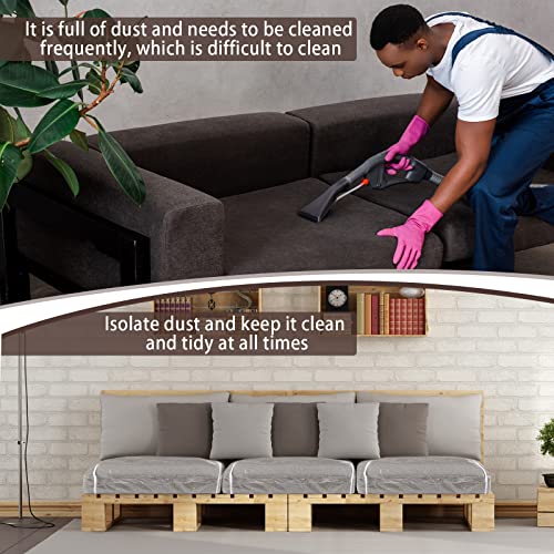 Geetery Plastic Sofa Seat Cushion Covers PVC Waterproof Couch Covers Furniture Sofa Seat Slipcover for Against Cat Dog Cla...