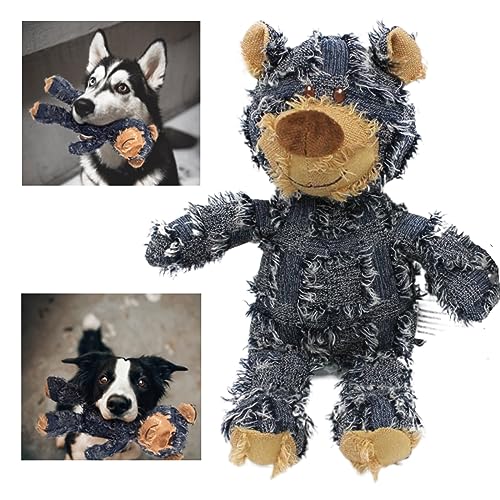 MAXBECK Dog Companion for Heavy Chewers- Indestructible Robust Bear Dog Toy, Resistant Squeaky Dog Toys for Heavy Chewers,...