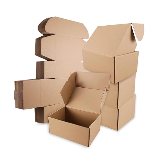 Shipping Boxes,9" x 6" x 4" Which is Anti-Impact Come with Exquisite Sealing Label.Suitable E-Commerce Packaging, Shipping...