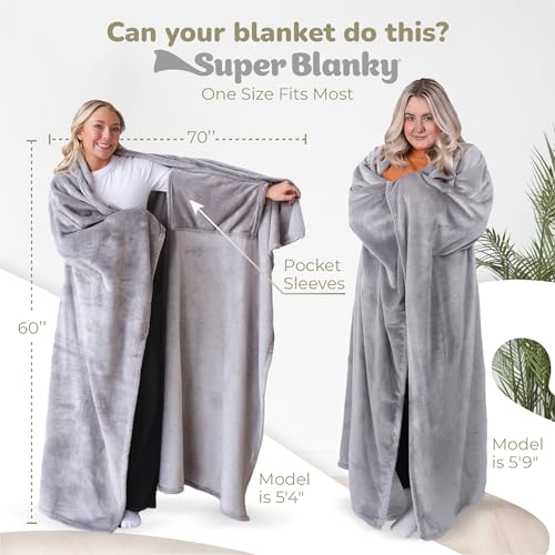 Super Blanky Wearable Blankets for Women, Adult Wearable Blanket Men, Mother's Day Gifts for Her, Wife Birthday Gift Ideas