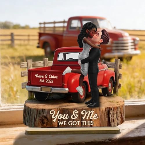 Personalized 2 Layered Wooden Plaque You and Me We Got This Timeless Love Under The Light Custom Engraved Couple Sign Vale...