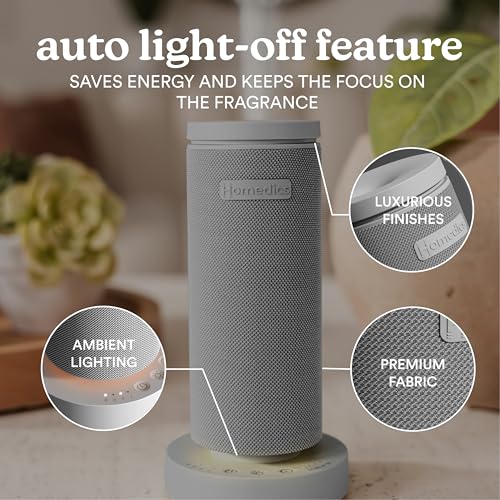 Homedics SereneScent Mini Fabric Rechargeable Waterless Diffuser, Cordless Aromatherapy Device, Use with SereneScent Oil 1...
