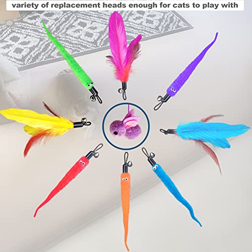 ZPH Cat Toys Interactive for Indoor Cats,2PCS Retractable Cat Wand,9PCS Teaser Toys&1PCS Hanging Door Lure Kitten Toy,Inte...