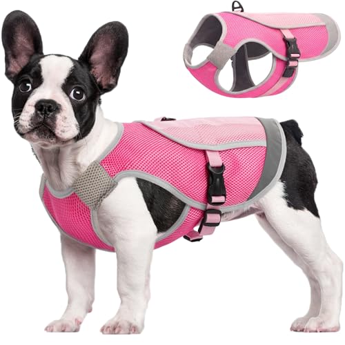 Kuoser Dog Cooling Vest for Dogs, Lightweight Dog Cooling Harness Shirt with Reflective Stripe, Breathable Mesh Cooler Jac...