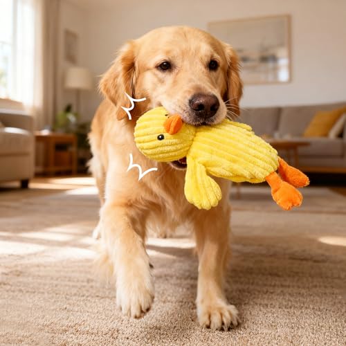 Prime Pets 5 Pack Plush Squeaky Dog Toys, No Stuffing Bodies, Crinkle Pet Toys for Small Medium Large Dogs, Puppy Chew Toy...