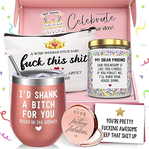 Birthday Gifts for Women Best Friends,Friendship Gifts for Women Her BFF Female Friends Bestie Sister Gift Basket from Sis...