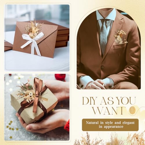 Layhit 12 Pack Boho Dried Flower Bouquet Mini Wedding Handmade Dry Flowers Decor for Vase Crafts DIY Photo Boutonniere for...