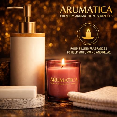 Premium Aromatherapy Candle Set | Stress Relief Soy Wax Candles with Relaxing Scents | Scented Candles for Home Yoga, Medi...