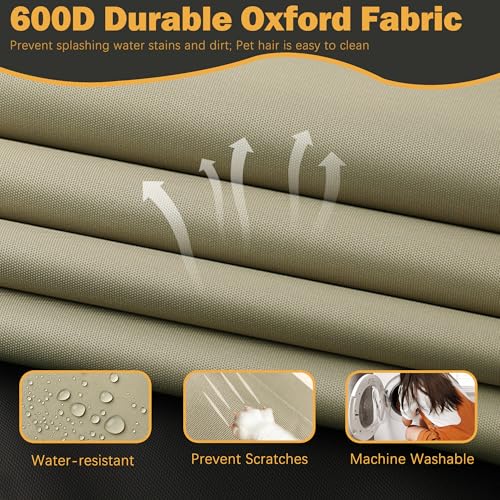 Sqodok Papasan Cushion Cover Only, 50in Outdoor Indoor Papasan Chair Cushion Covers Water Resistant, Machine Washable Papa...