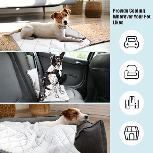 Leekalos Dog Cooling Mat Blanket - Portable Pet Cooling Cushion For Home & Outdoor