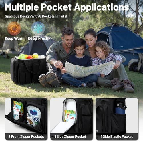 MIER Lunch Box for Men Heavy Duty Insulated Lunch Bag 20 Cans Large Leakproof Soft Cooler Bags with Multiple Pockets for P...