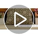 Fabritual Block Print Pillow Covers 14x14 Inch – Solid Handmade Cotton Linen Cushion Cover with Floral Print, Invisible Zi...