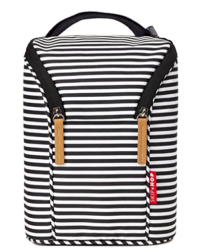 Skip Hop Baby Breastmilk Cooler Insulated Bottle Bag, Grab & Go, Chevron
