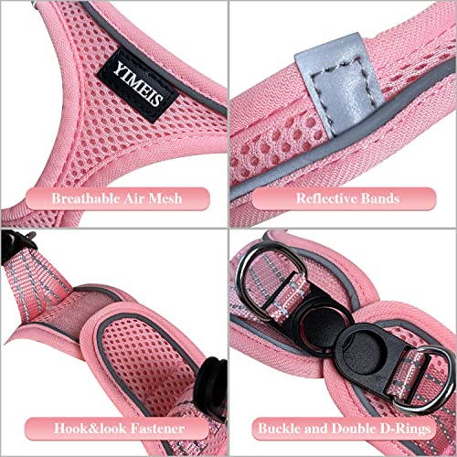 YIMEIS Dog Harness and Leash Set, No Pull Soft Mesh Pet Harness, Reflective Adjustable Puppy Vest for Small Medium Large D...