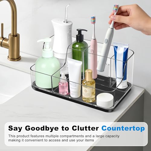 Black Cosmetic Storage Box Dressing Table & Bathroom Counter Storage Lipstick & Brush Beauty Organizer Dressing Table Skin...