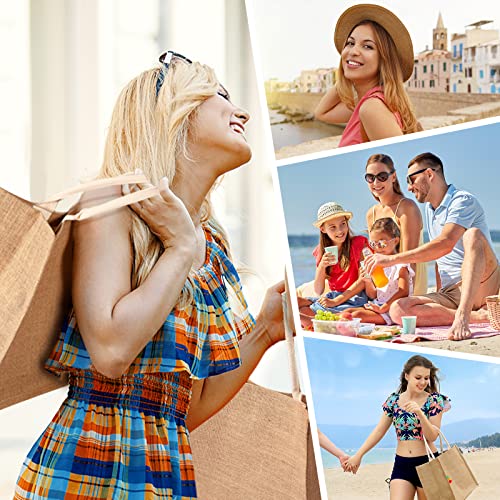 Trifabricy Beach Bag, Large Beach Bag for Women, Woven Straw Beach Tote Bag Waterproof, Weaving Swim Gym Shopping Travel Bag