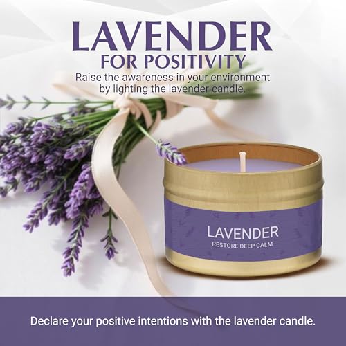 Almeara 2 In 1 Long lasting Sage and Lavender candle set | 2x3.7oz| 100% Soy Wax,Paraffin-Free |40hr Burn Time |Perfect fo...