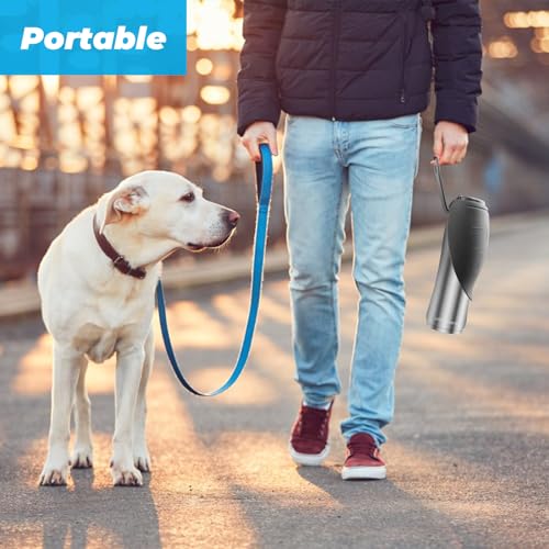 URPOWER 27 Oz Large Dog Water Bottle, Double Wall Insulated Stainless Steel Dog Travel Water Bottle Leak Proof Portable Pe...