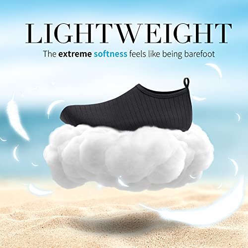 Homitem Water Shoes for Women Men Aqua Socks Swim Beach Pool River Slip-On Barefoot Quick-Dry Vacation Cruise Essentials A...