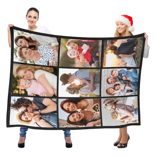 inkArts Custom Blanket with Photo, Personalized Blanket, Customized Photo Blankets, Customizable Picture Blankets, Anniver...