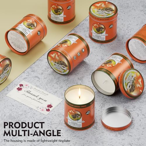 2 Pack Scented Candles (90 Total Burn Hours) - Soy Wax Candles 9 oz Each in Tin - Long Lasting Aromatherapy Candle Gift Se...