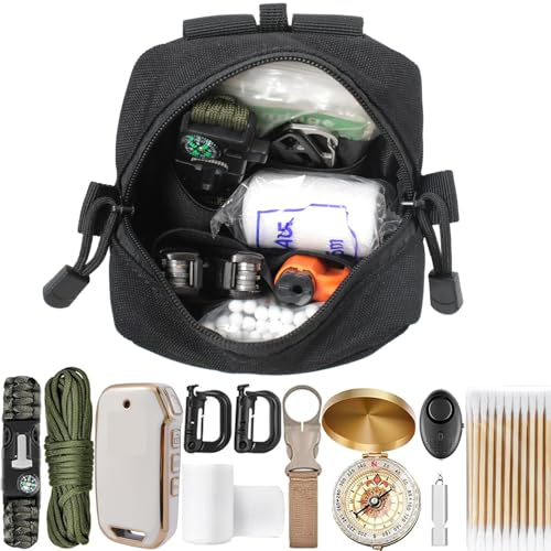 2 Pack Mini Tactical Molle Compact Ammo Pouch - General Purpose Admin Pouches Small Admin Molle Pouches EDC Tool Utility M...