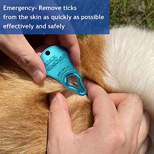 JOTOVO 3 Pack Tick Remover Tool Portable, Tick Removal for Pet and Humans, Safe and Reliable, Pain-Free, Essential Tools f...