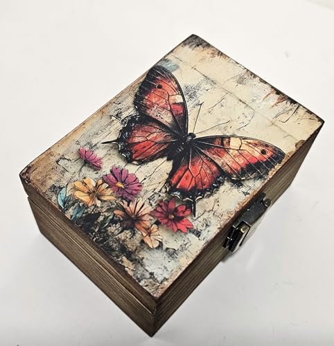 RK Collections Butterfly Trinket Box Small Jewelry Keepsake Box | Storage Box for Girls Women | Gift Idea, Animal Lover Or...