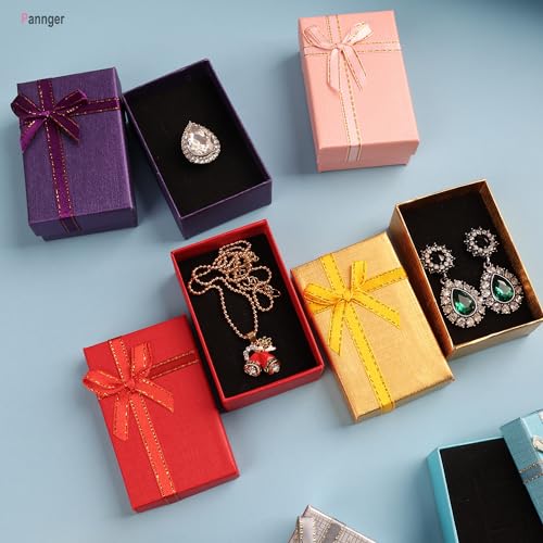 Pannger 12 Pack Small Jewelry Gift Boxes Set Empty Gift Boxes for Earrings,Rings, Necklaces Jewelry for Anniversaries, Wed...