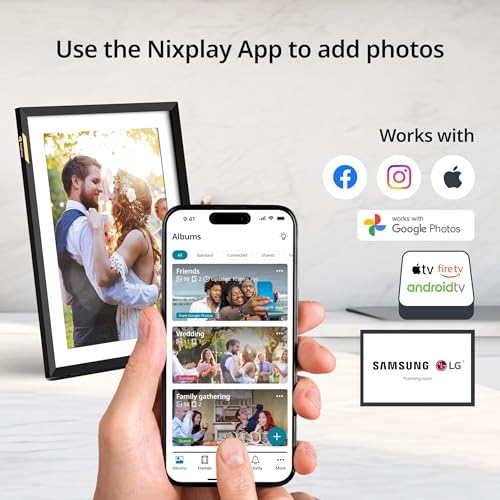Nixplay Digital Picture Frame | Gift for Mom | HD Touch Screen Display | Perfect Digital Picture Frame for Gifting | Auto-...