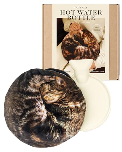 Suck UK | Cat Hot Water Bottle | Hot Water Bottles for Period Pain Relief & Neck Waterbottle | Fluffy Bottle Animal | Cat ...