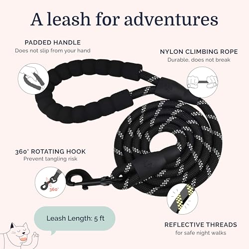 Hepper Cat Harness and Leash Escape Proof Set - Black Tactical Cat Harness with Reflective Safety Strips - Kitten or Cat V...