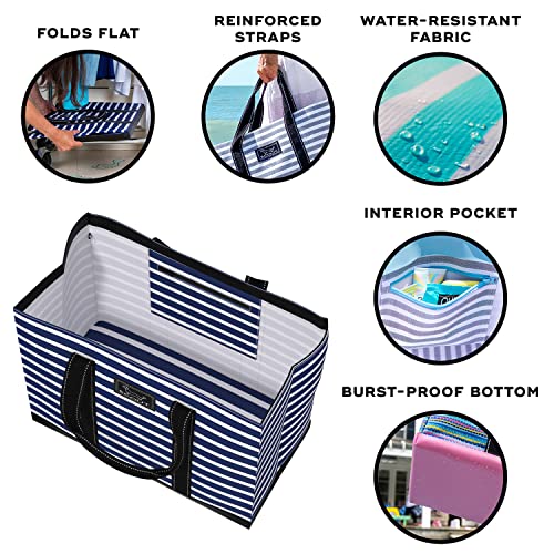 SCOUT Original Deano Tote - Durable Lightweight Open Top Beach, Pool & Lake Bag, Inside Zip Pocket, Folds Flat