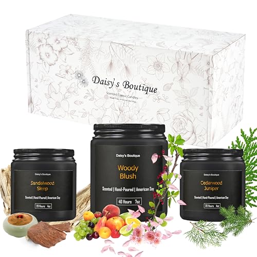 Scented Candles for Home Aromatherapy Candle Gift Present Set Soy Wax Long Lasting Gift Birthday Mother's Day Thanksgiving...