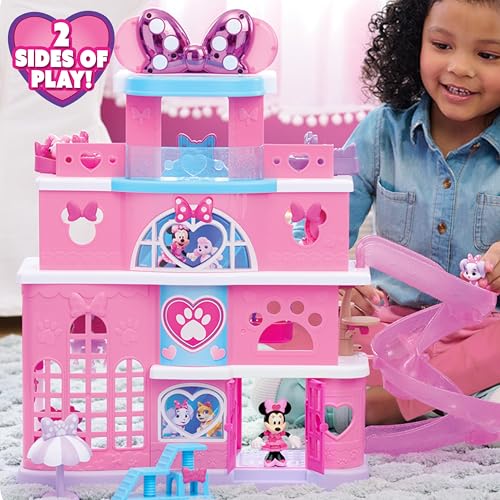 Disney Jr. Minnie Mouse Pet Hotel Playset, 23-piece Hotel Set, 20 Inch Tall Playset, Ages 3 and Up